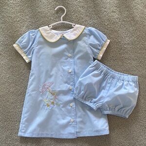 NWOT The Yellow Lamb vintage-inspired duck embroidered dress